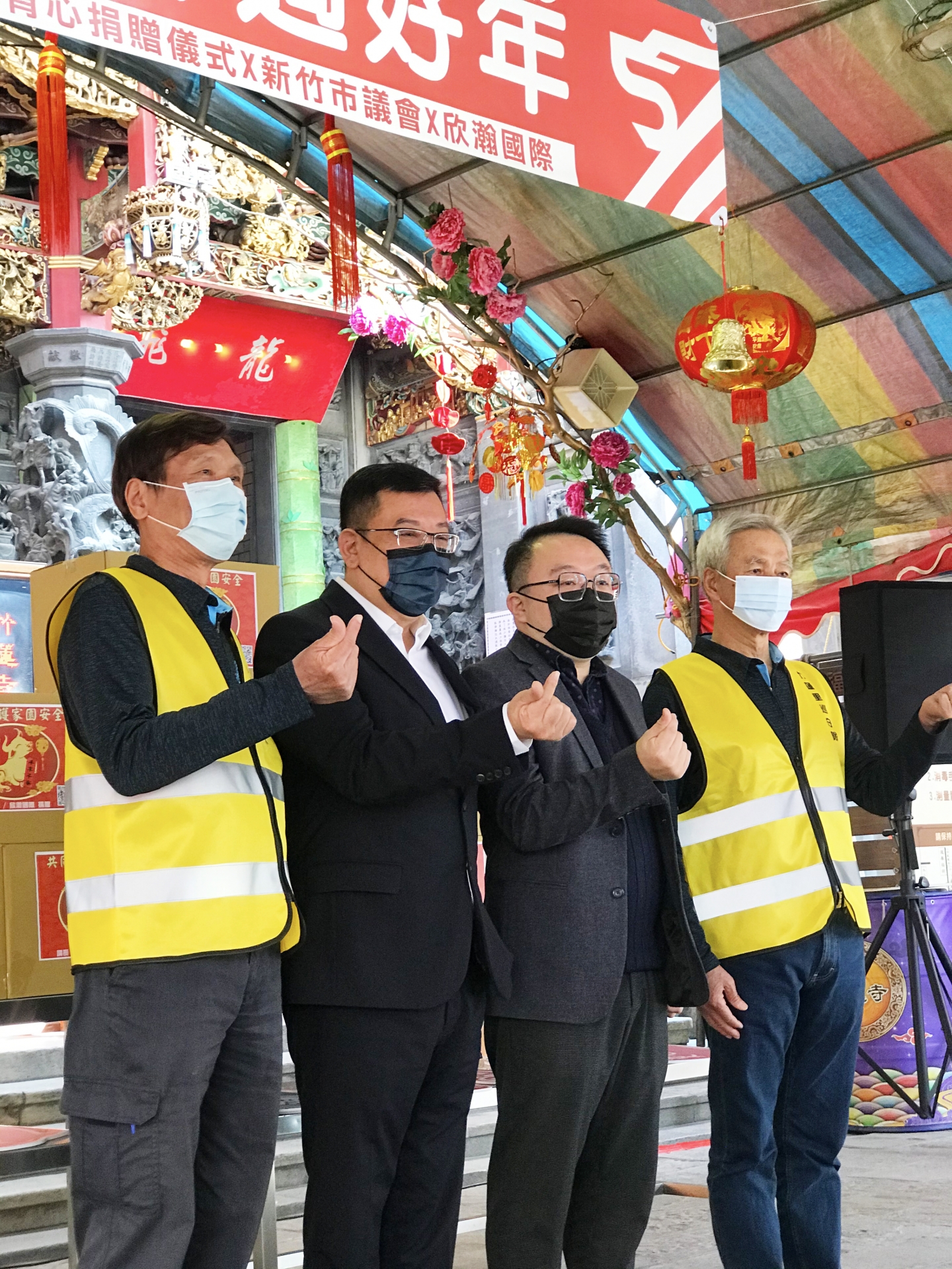 竹市企業捐600件反光背心 社區巡守隊巡守更安全！