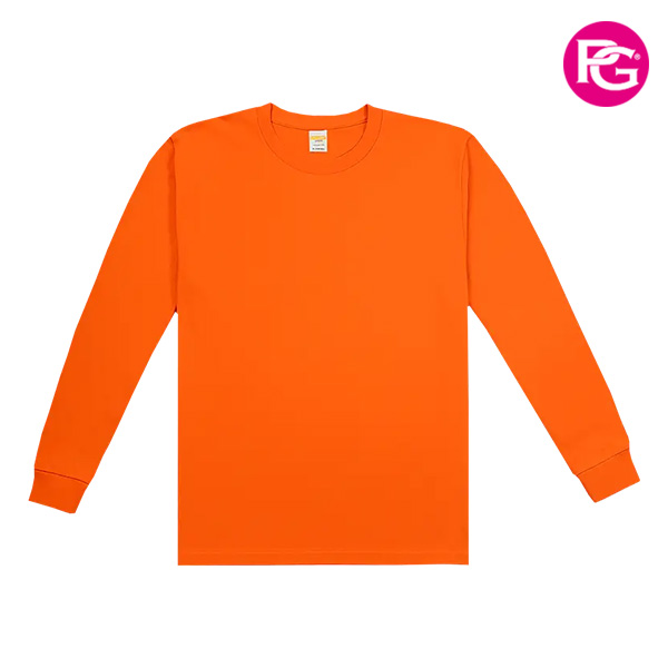 LT-1049 210克40支雙紗緊密賽洛紡重磅精梳棉長袖T恤